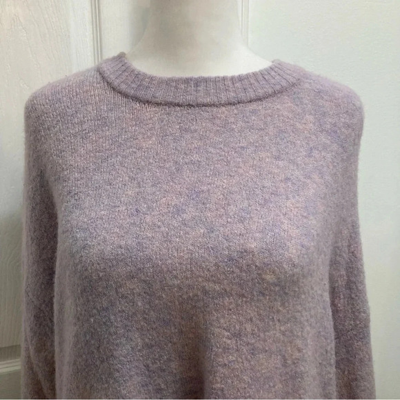 Madewell Payton Pullover Sweater in Coziest Yarn Soft Lilac Purple Small - Picture 4 of 11